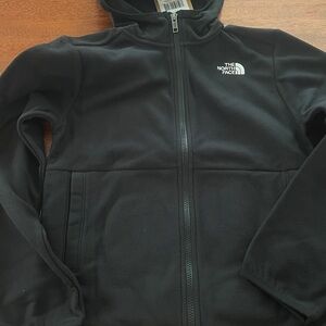 NWT The North Face Teen Glacier Full Zip Hoodie L — TNF Black Fleece Unisex